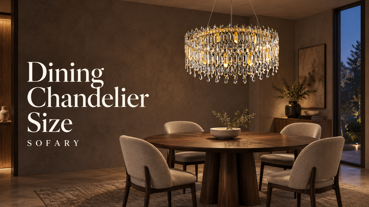 Dining Chandelier Size cover with a gold crystal chandelier above a round table