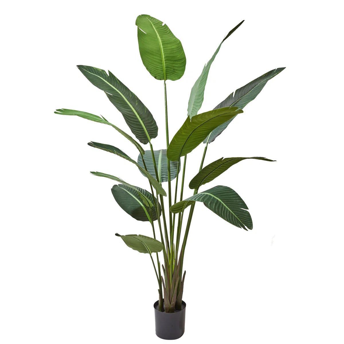 Artificial Faux Banana Tree in Pot – Realistic Faux Indoor Floor Plant for Home & Office Décor