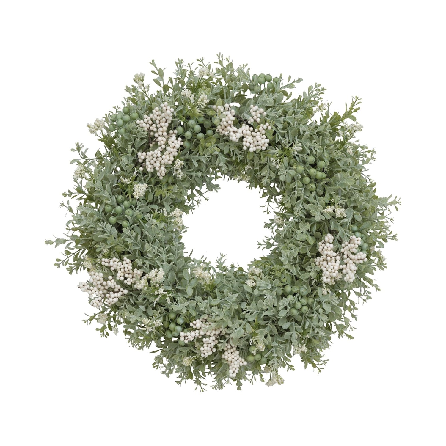 Artificial Greenery Wreath for Front Door – 20" All-Season Floral Door & Wall Décor
