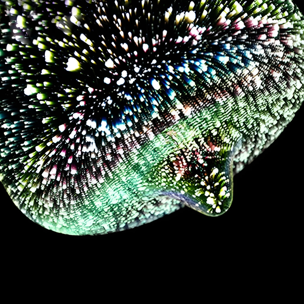 3 Lights 3D Colorful Glass Fireworks ART Pendant Light-details-1| Sofary