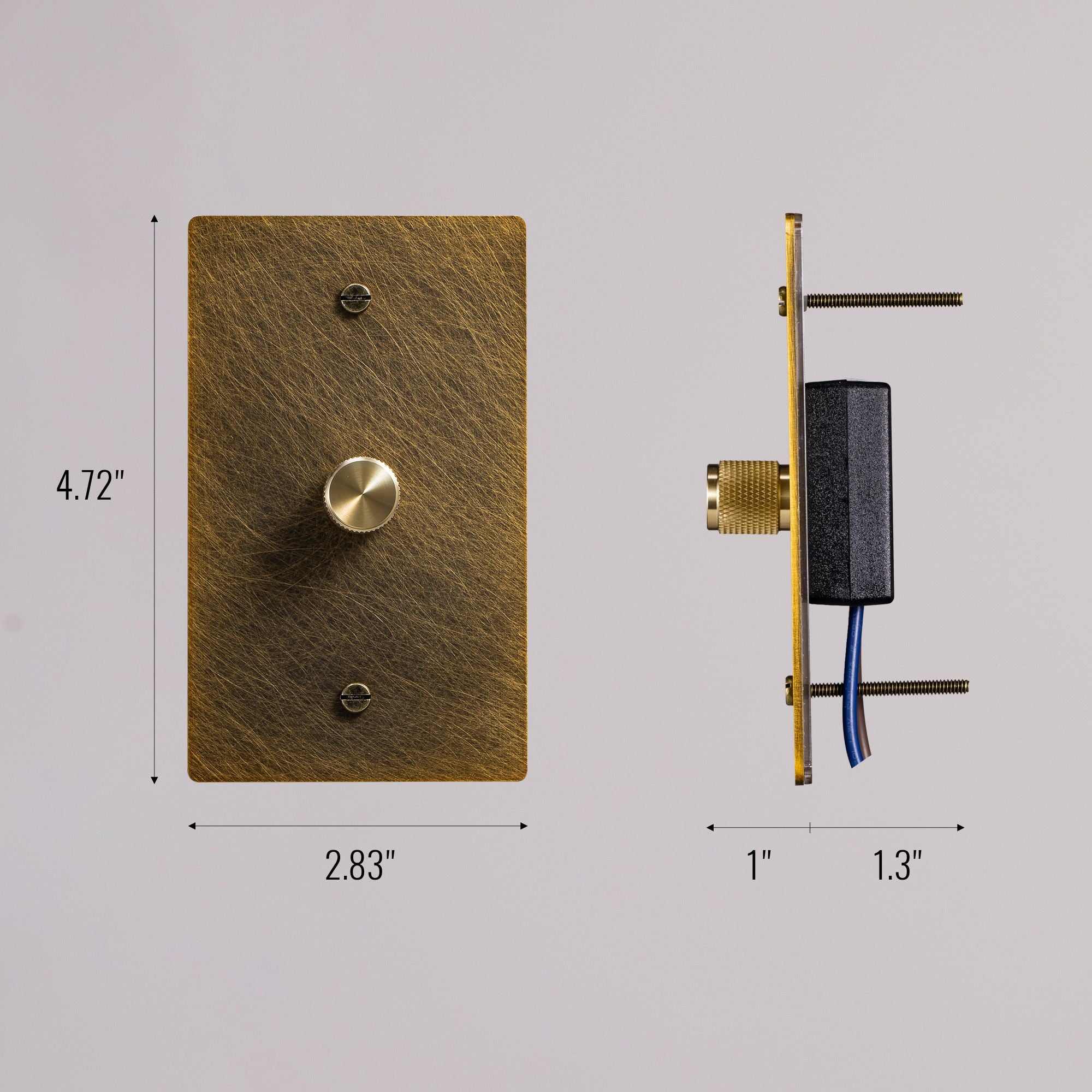 The Brass Dimmer Switch (1 to 5 Gang)