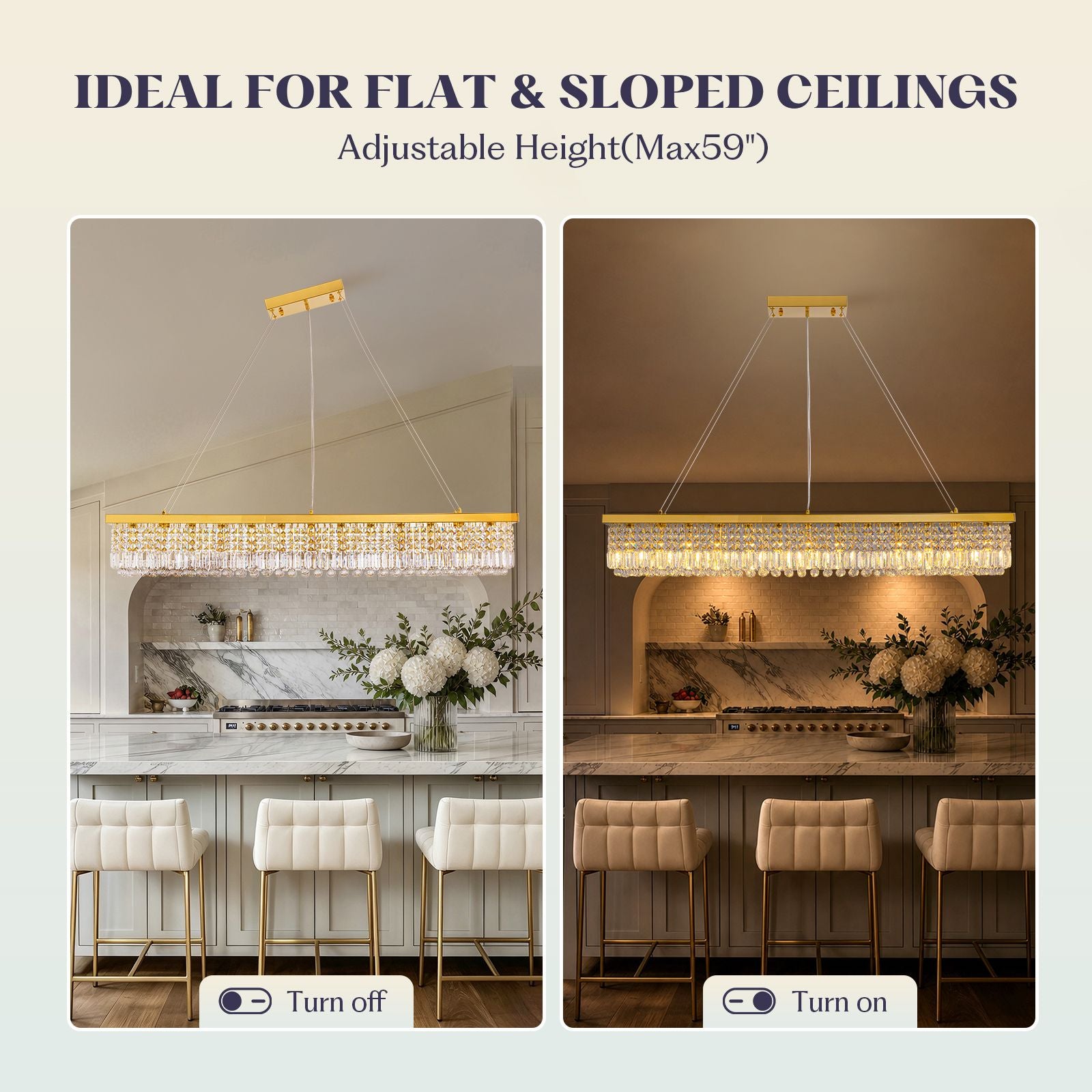 Verona Luxury Linear K9 Crystal Chandelier