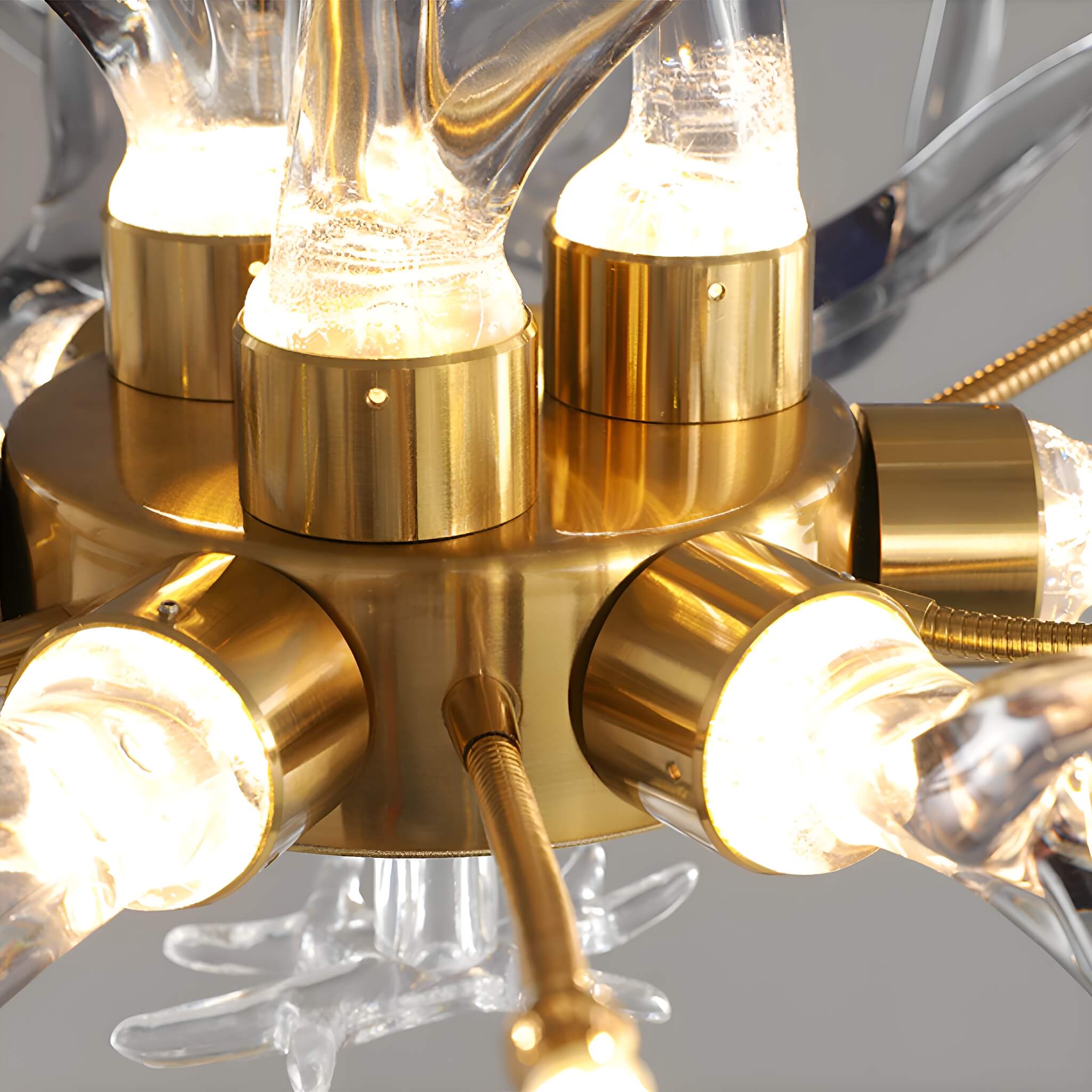 7-Light Resin Deer Horn Antler Ceiling-detail-1 | Sofary Lighting