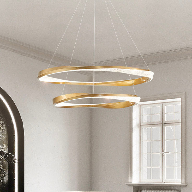 Gold Multilayer Ring Chandelier