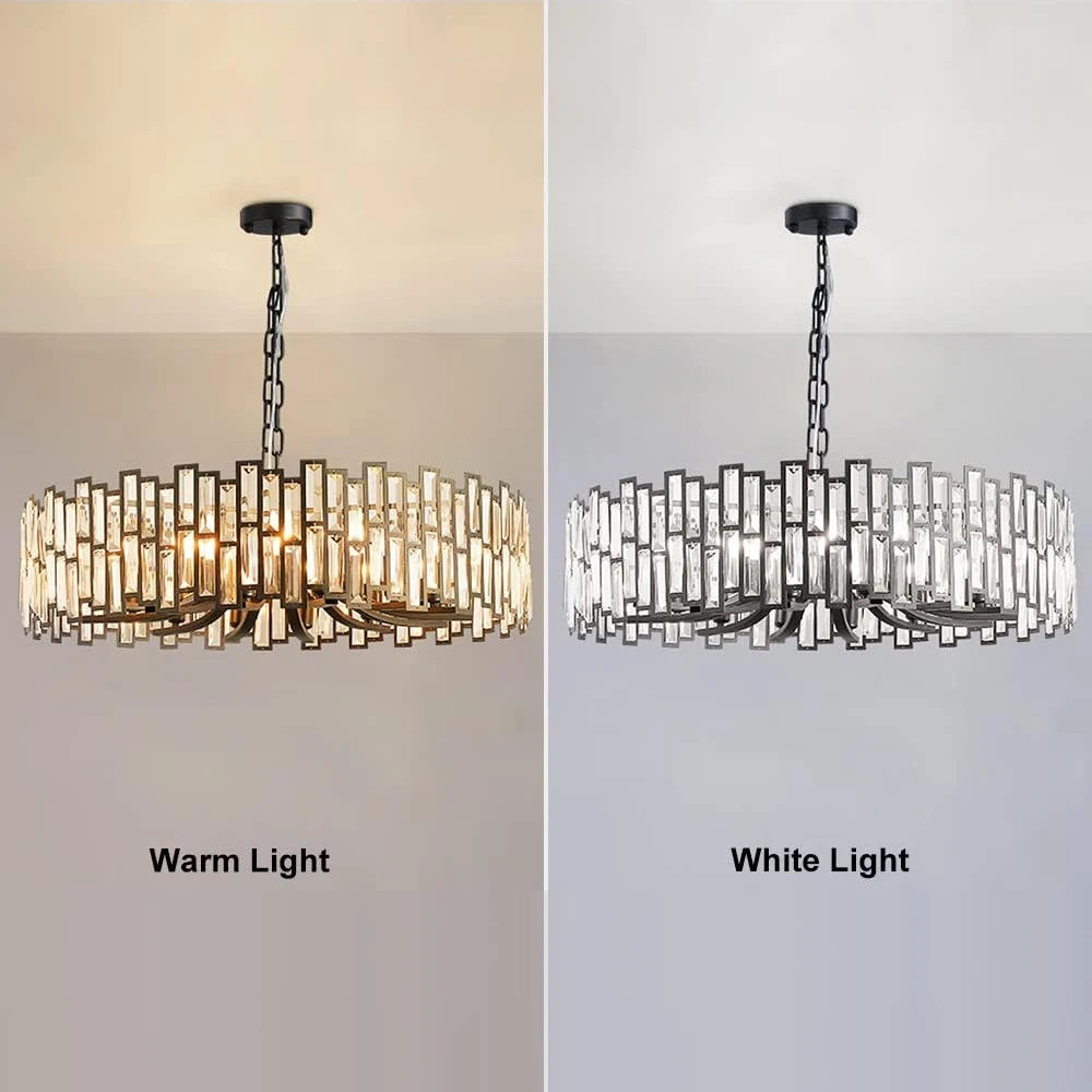 Clytia Modern Geometric Crystal Chandelier-Sofary Lighting