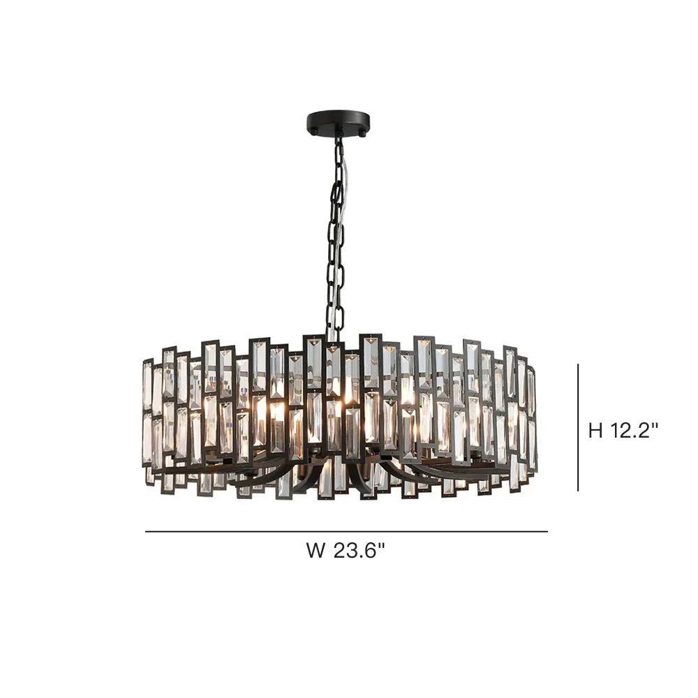 Clytia Modern Geometric Crystal Chandelier-Sofary Lighting