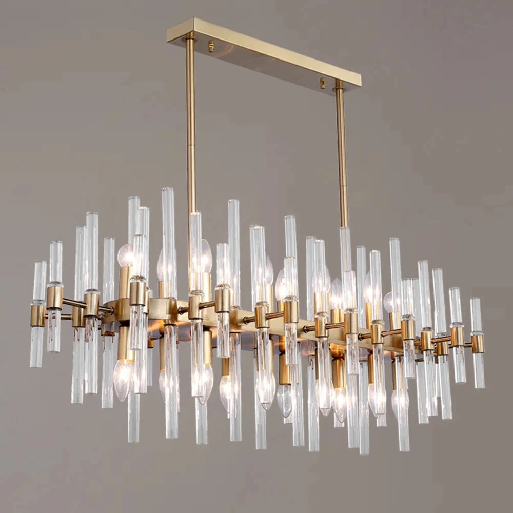 Crylick Modern Gold Crystal Chandelier - Sofary Lighting