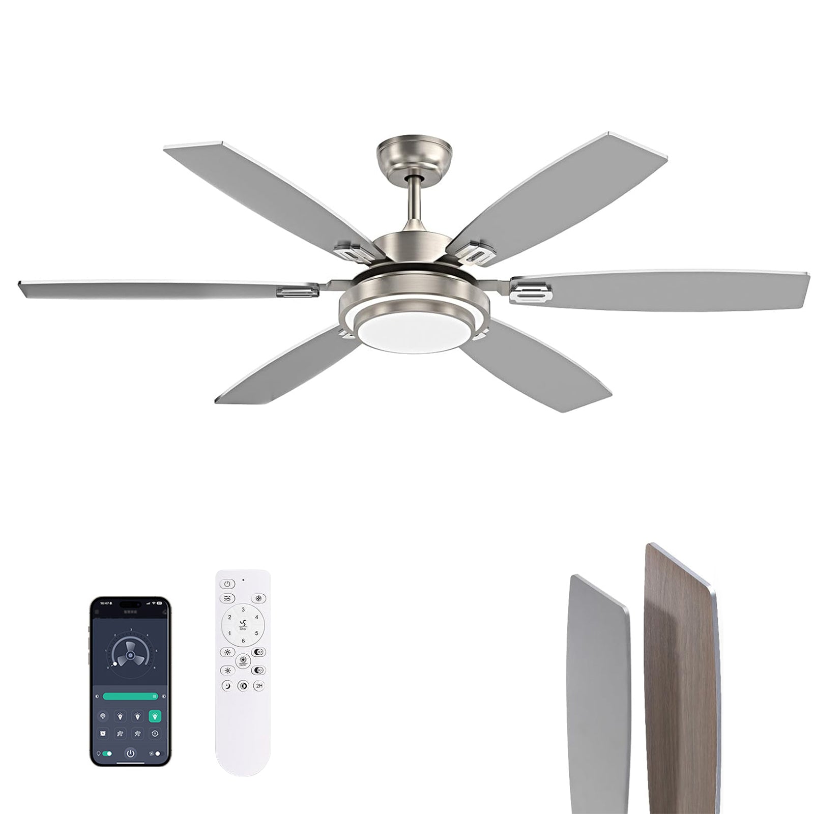 Flux-60-modern-led-nickel-ceiling-fan-with-lights-remote-for-bedroom-living-room-main-1