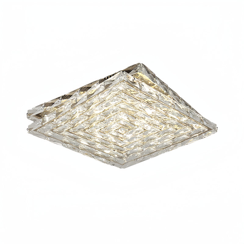 Multi-layer Square Crystal Chandelier - Ceiling Light