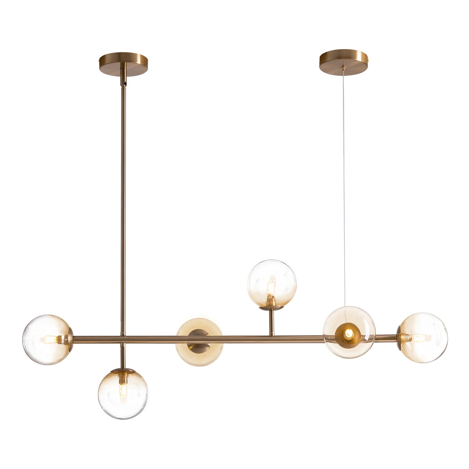 Gradient Glass Globe Chandelier for Dining Room 1 - Sofary Lighting