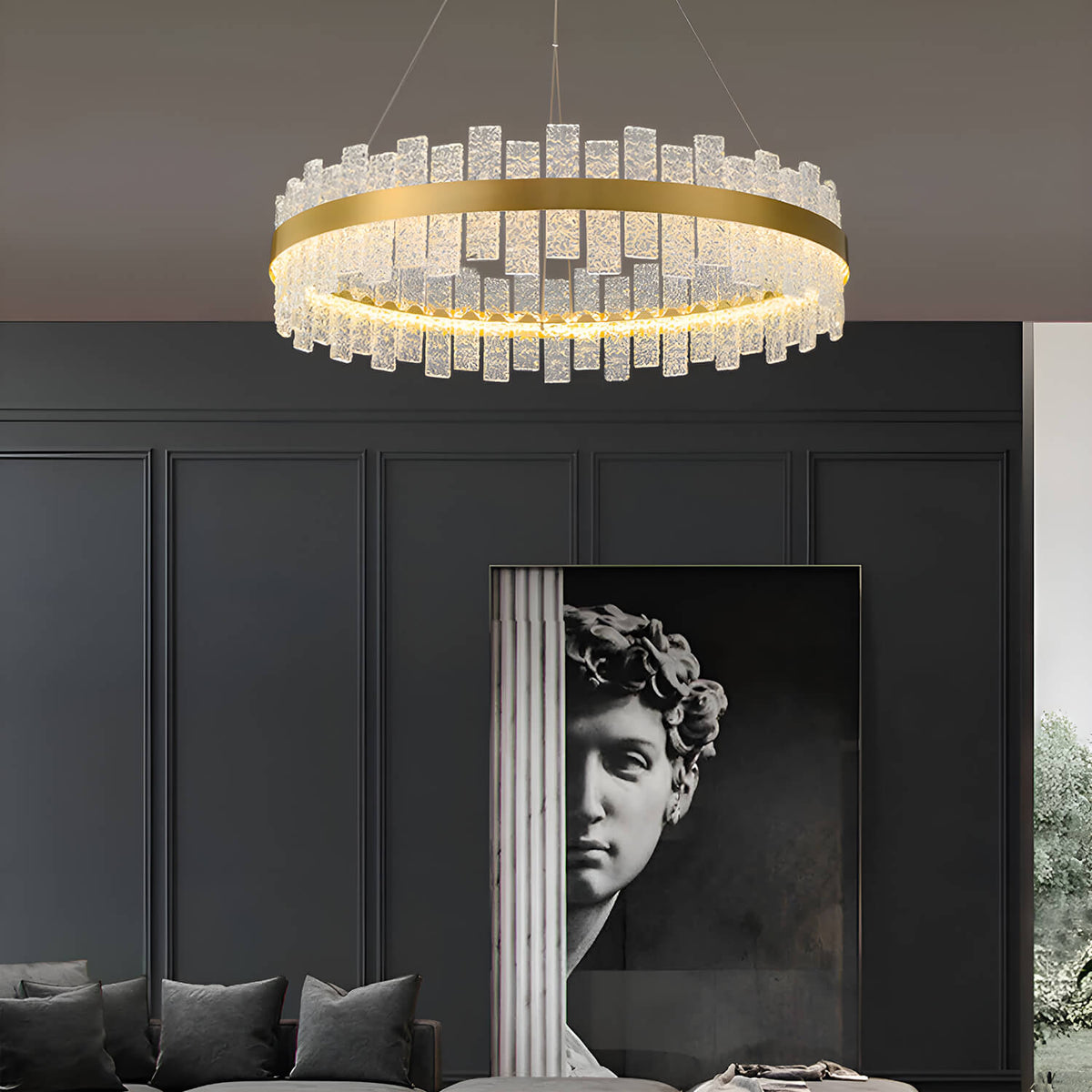 Light-luxury-round-living-room-chandelier-Living-Room2 | Sofary