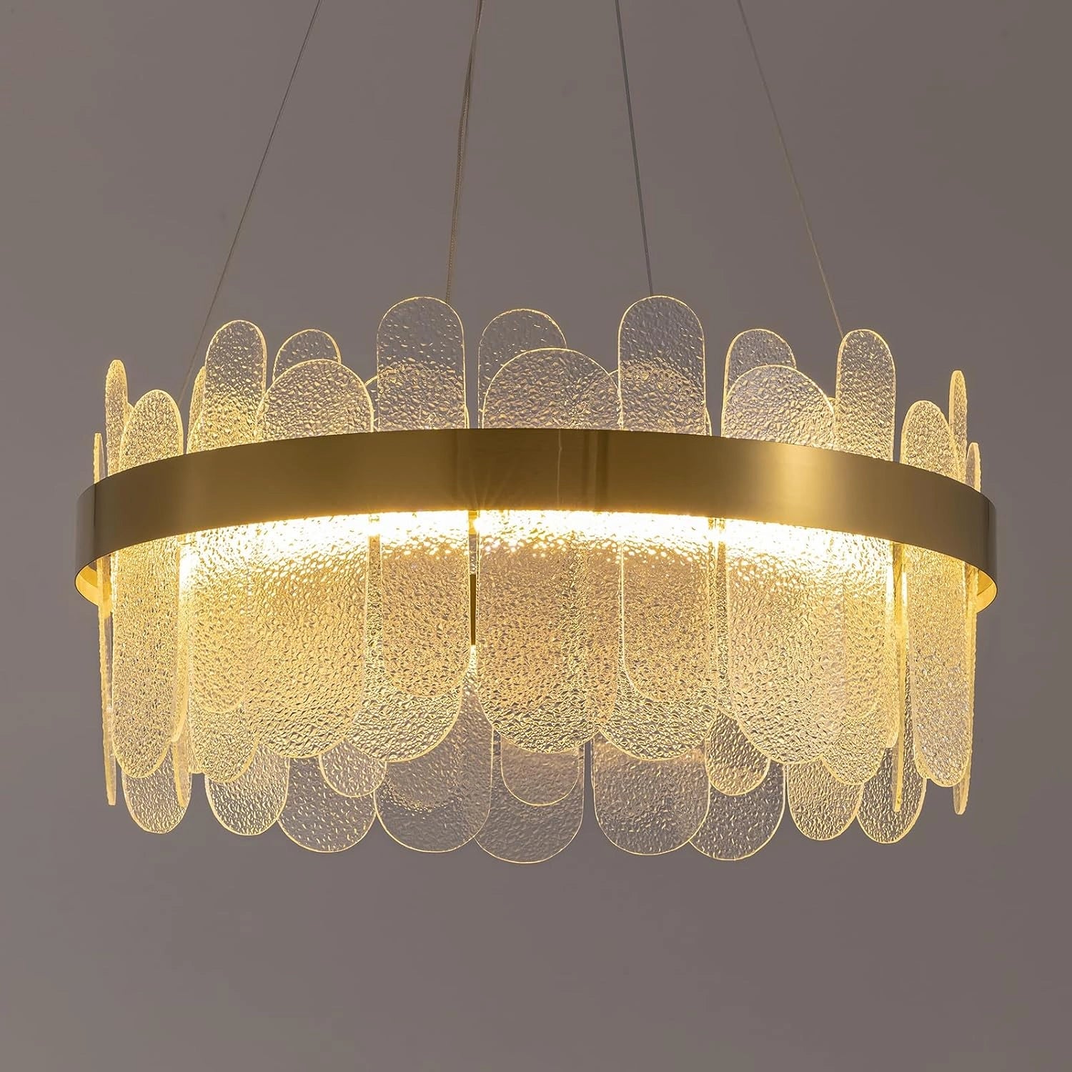 Luxury Duel Tier Round Crystal Chandelier - Sofary Lighting