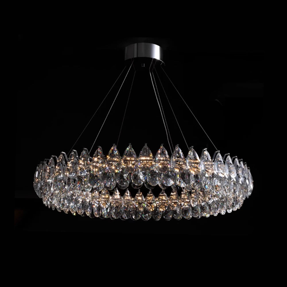 Luxury Water Drop Crystal Chandelier- Sofary Lighting