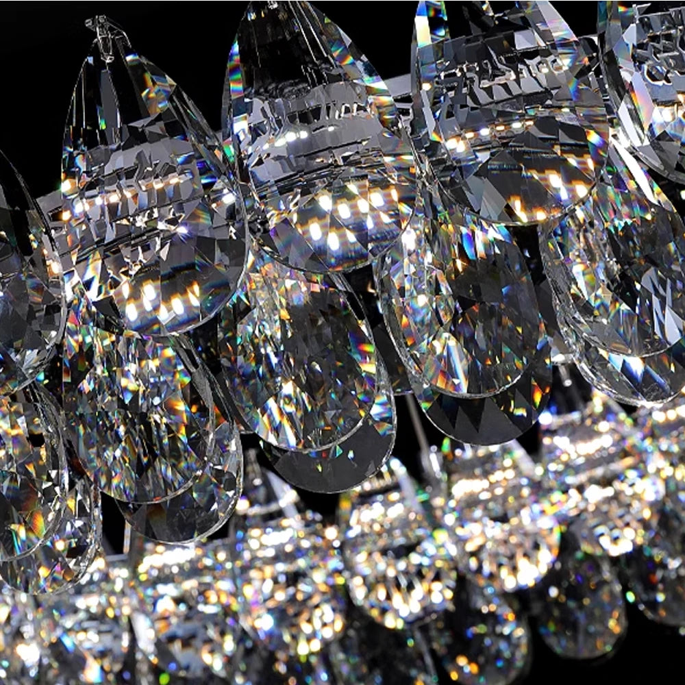 Luxury Water Drop Crystal Chandelier- Sofary Lighting