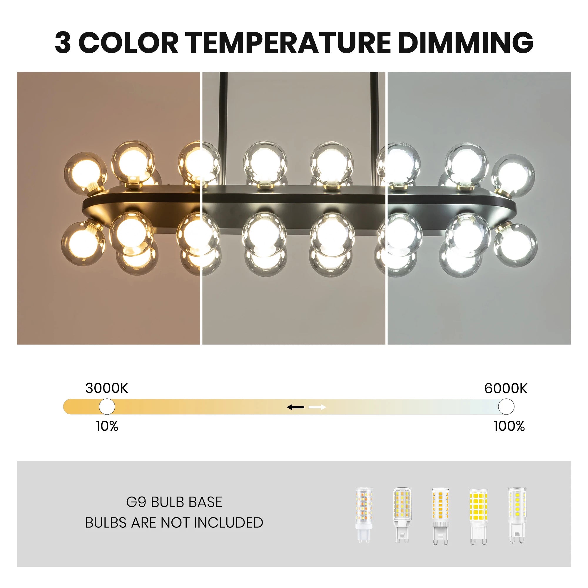 Mid-Century Modern Black Sputnik Chandlier - Sofary Lighting