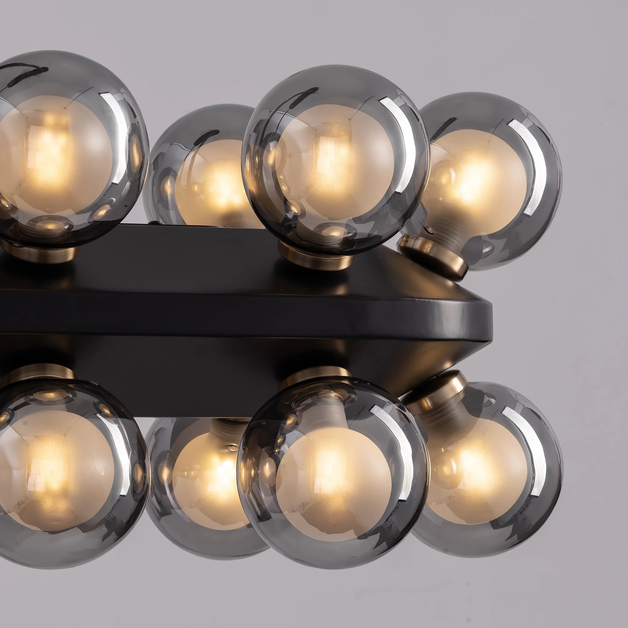 Mid-Century Modern Black Sputnik Chandlier - Sofary Lighting