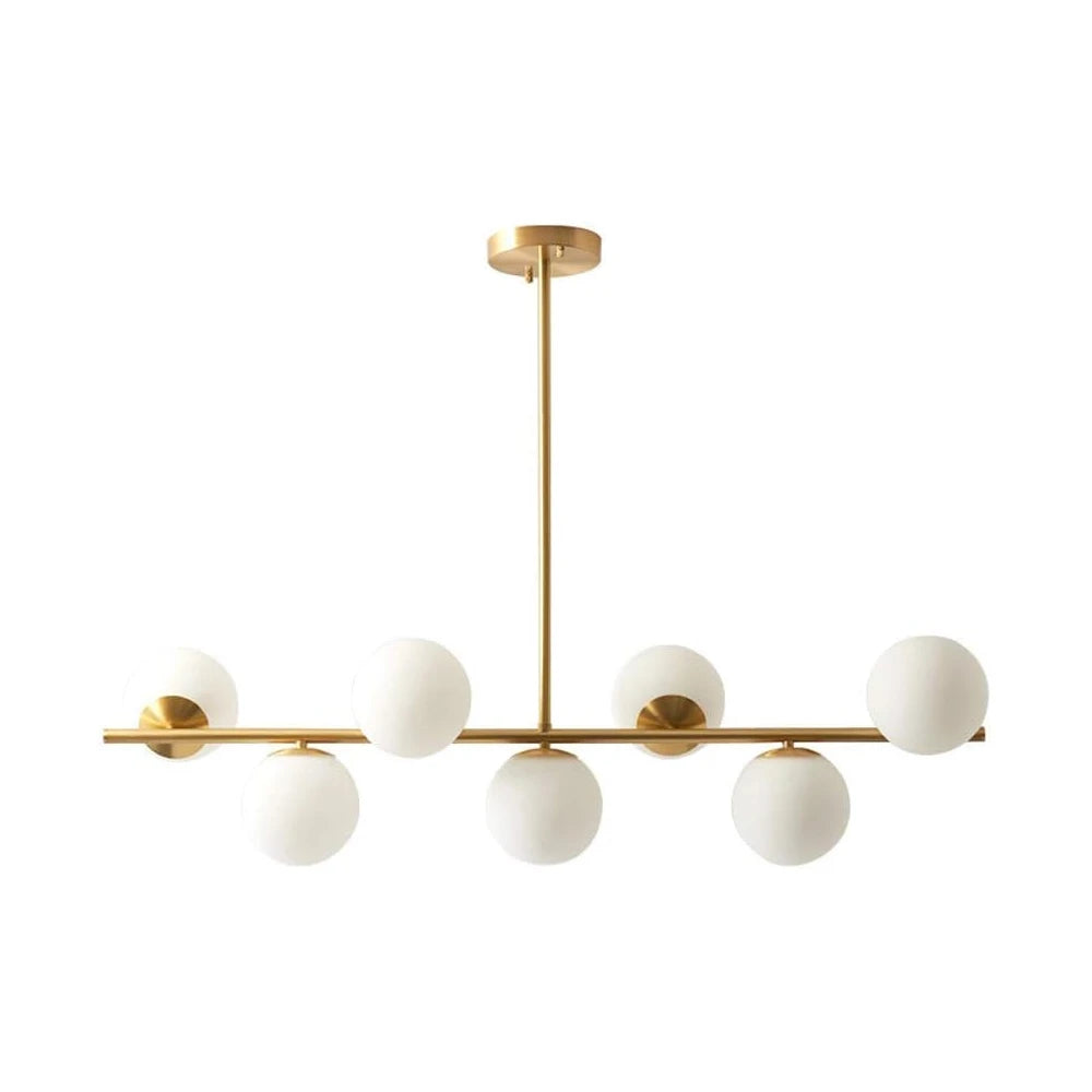 Glass Globe Gold Sputnik Chandelier-Sofary Lighting