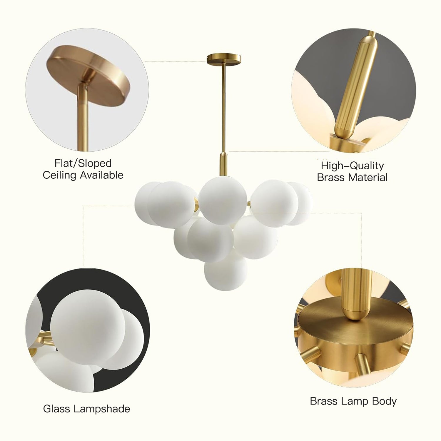 Modern Bubble Cluster Globe Pendant Light - Sofary Lighting
