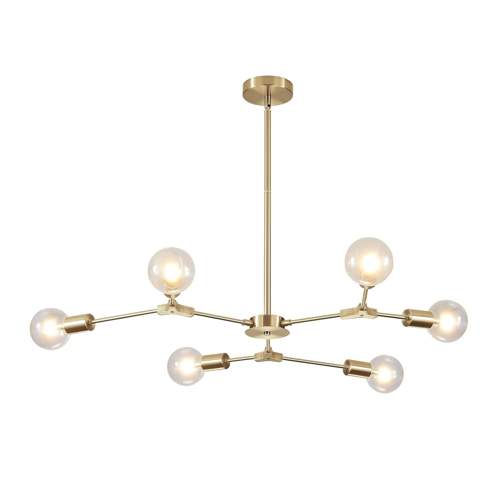 Modern Elegant Brushed Brass Globe Chandelier-—Sofary Lighting