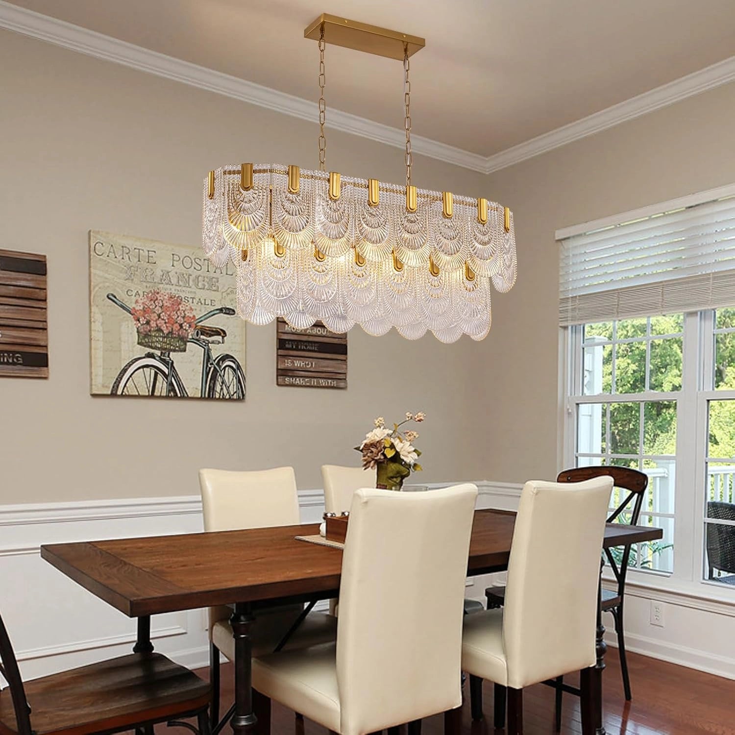 Opulent Rectangular Crystal Chandelier - Sofary Lighting