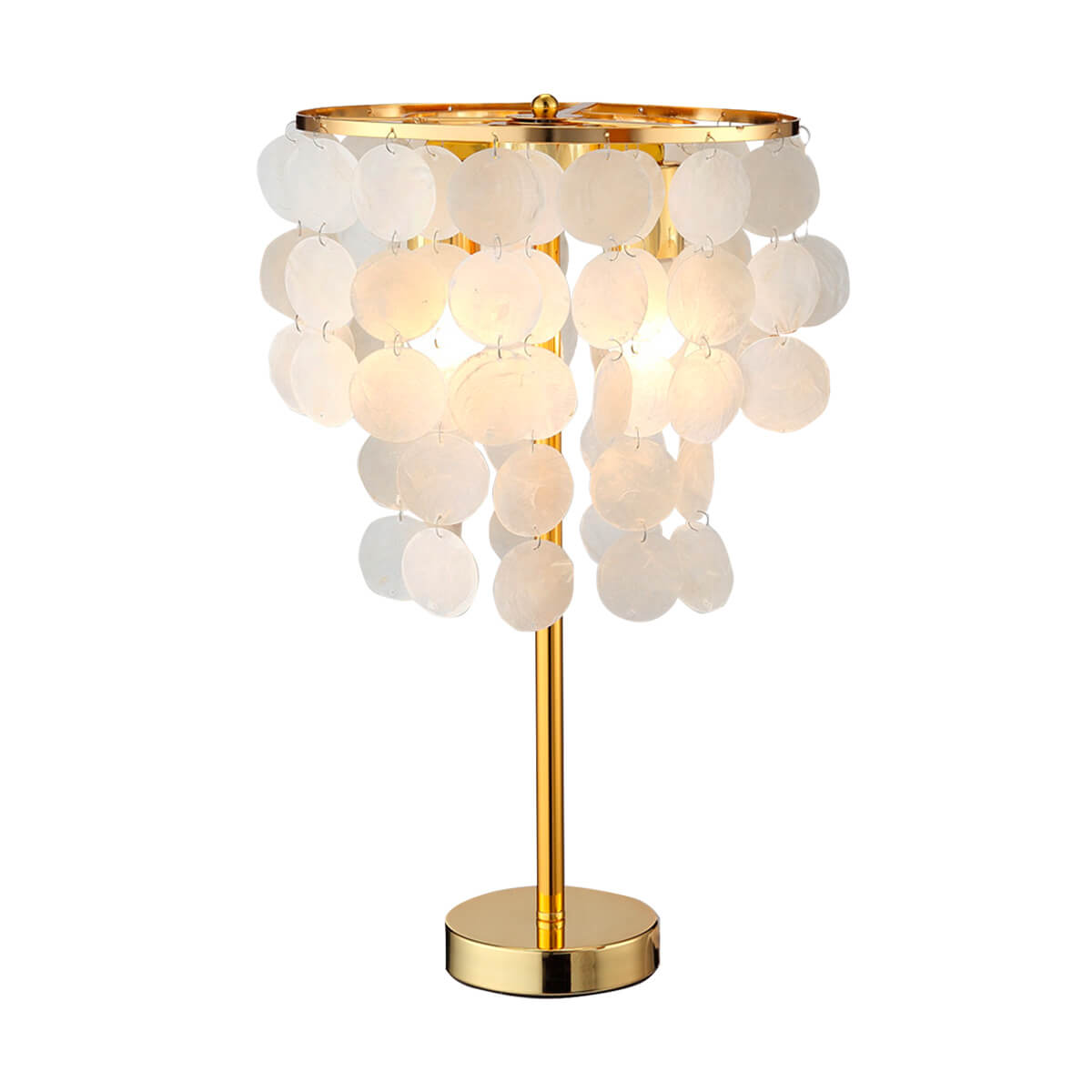 Shell-shape-Table-Lamp-Bedside-Lamp-Warm-and-Romantic-front-view-white | Sofary