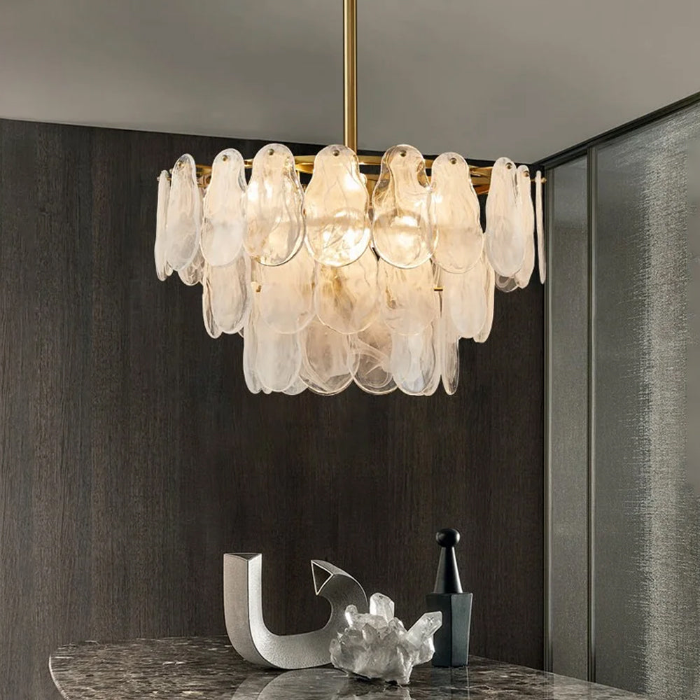 Tiered Cloud Glass Chandelier - Sofary Lighting
