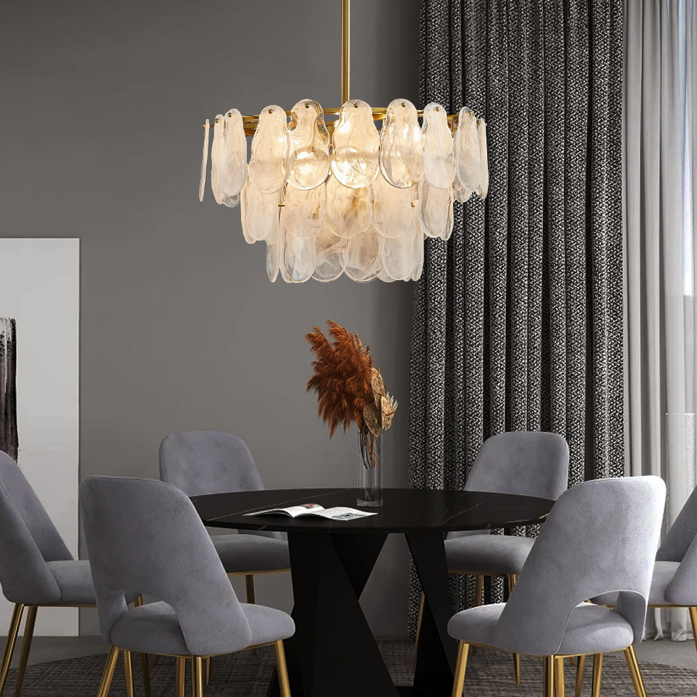 Tiered Cloud Glass Chandelier - Sofary Lighting