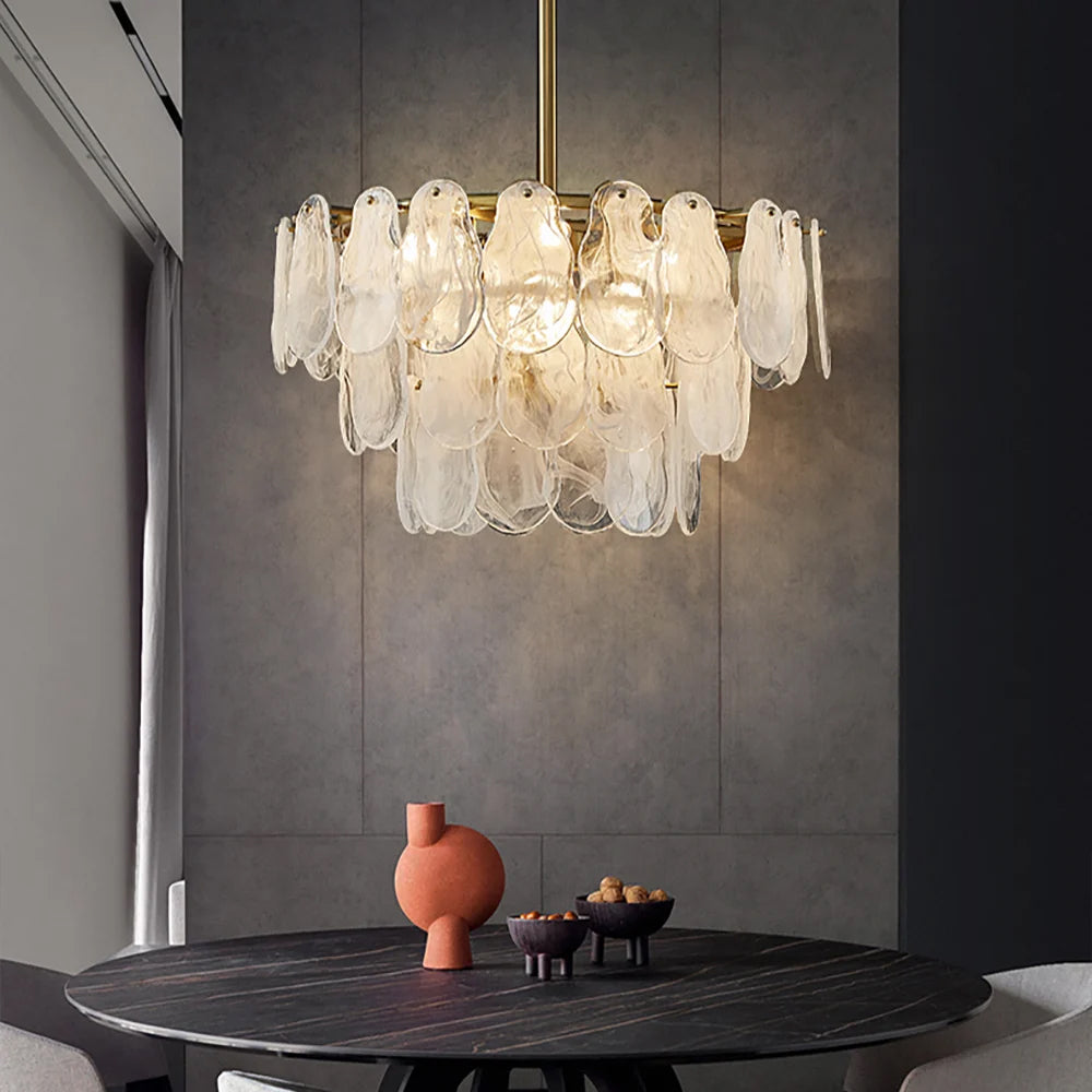 Tiered Cloud Glass Chandelier - Sofary Lighting