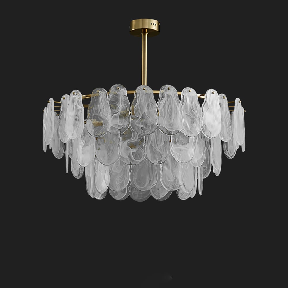 Tiered Cloud Glass Chandelier 8 Lights - Sofary Lighting