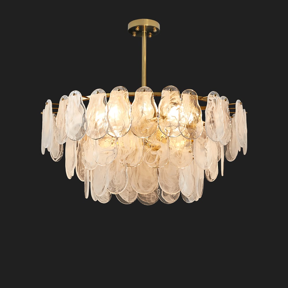 Tiered Cloud Glass Chandelier 8 Lights - Sofary Lighting