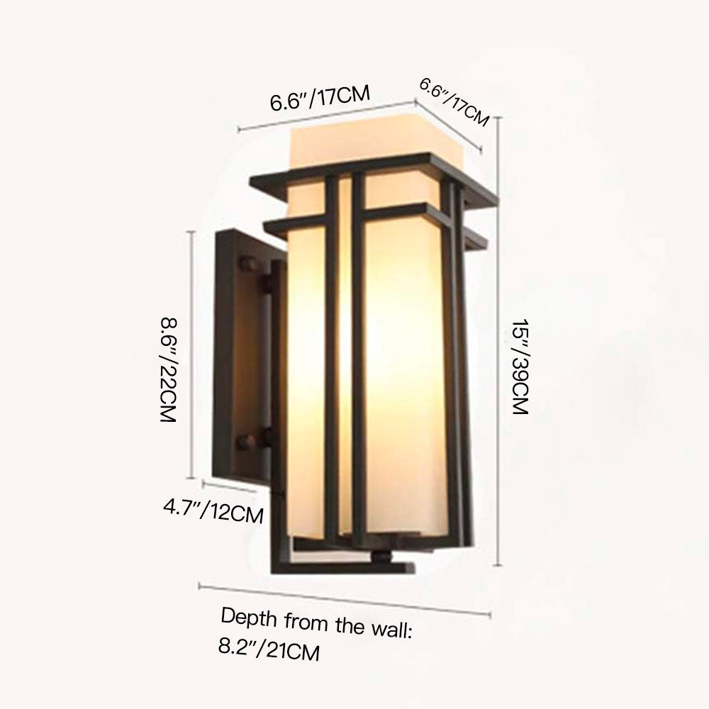 Wall Sconce With White Glass Shade---size | Sofary