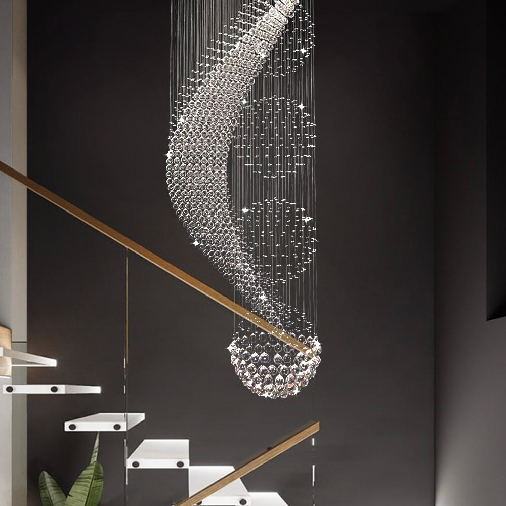 Wave-Shaped-Spiral-Raindrop-Crystal-Chandelier-Staircase2 | Sofary