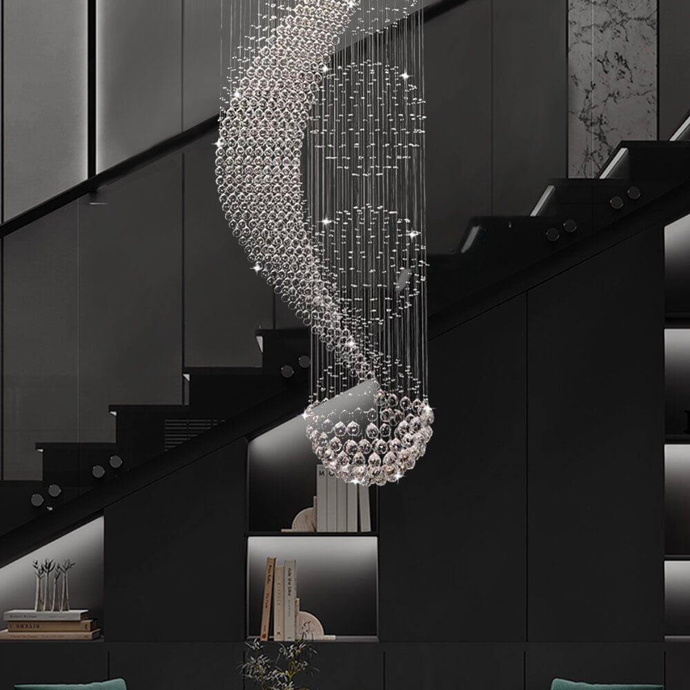 Wave-Shaped-Spiral-Raindrop-Crystal-Chandelier-Staircase3 | Sofary