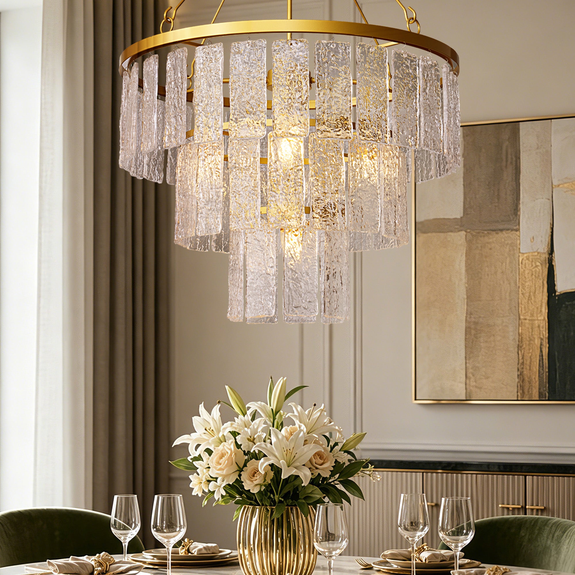 amara-modern-luxury-gold-textured-glass-tiered-drum-chandelier-daily