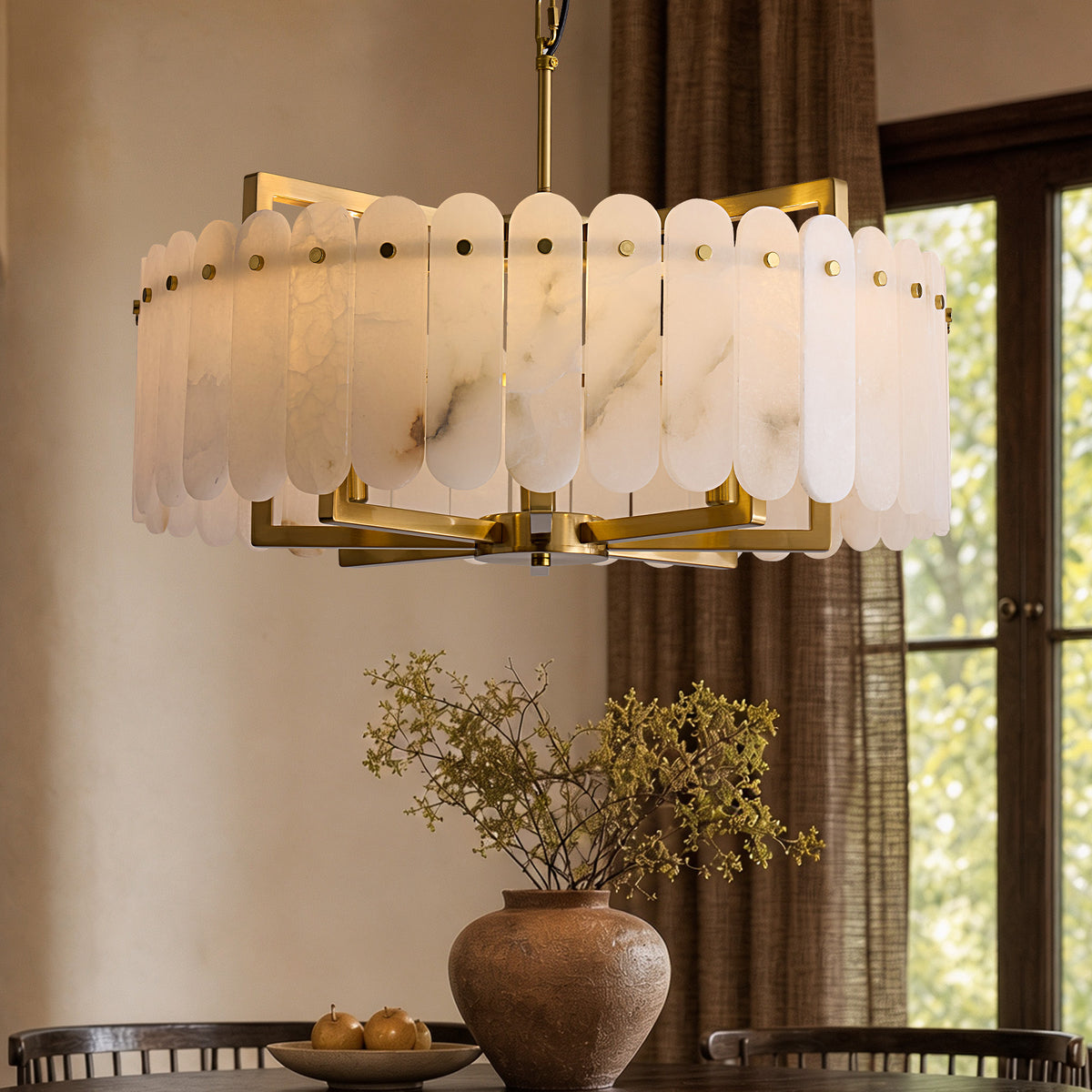 caldria-modern-luxury-alabaster-round-drum-chandelier-main-sofary-lighting