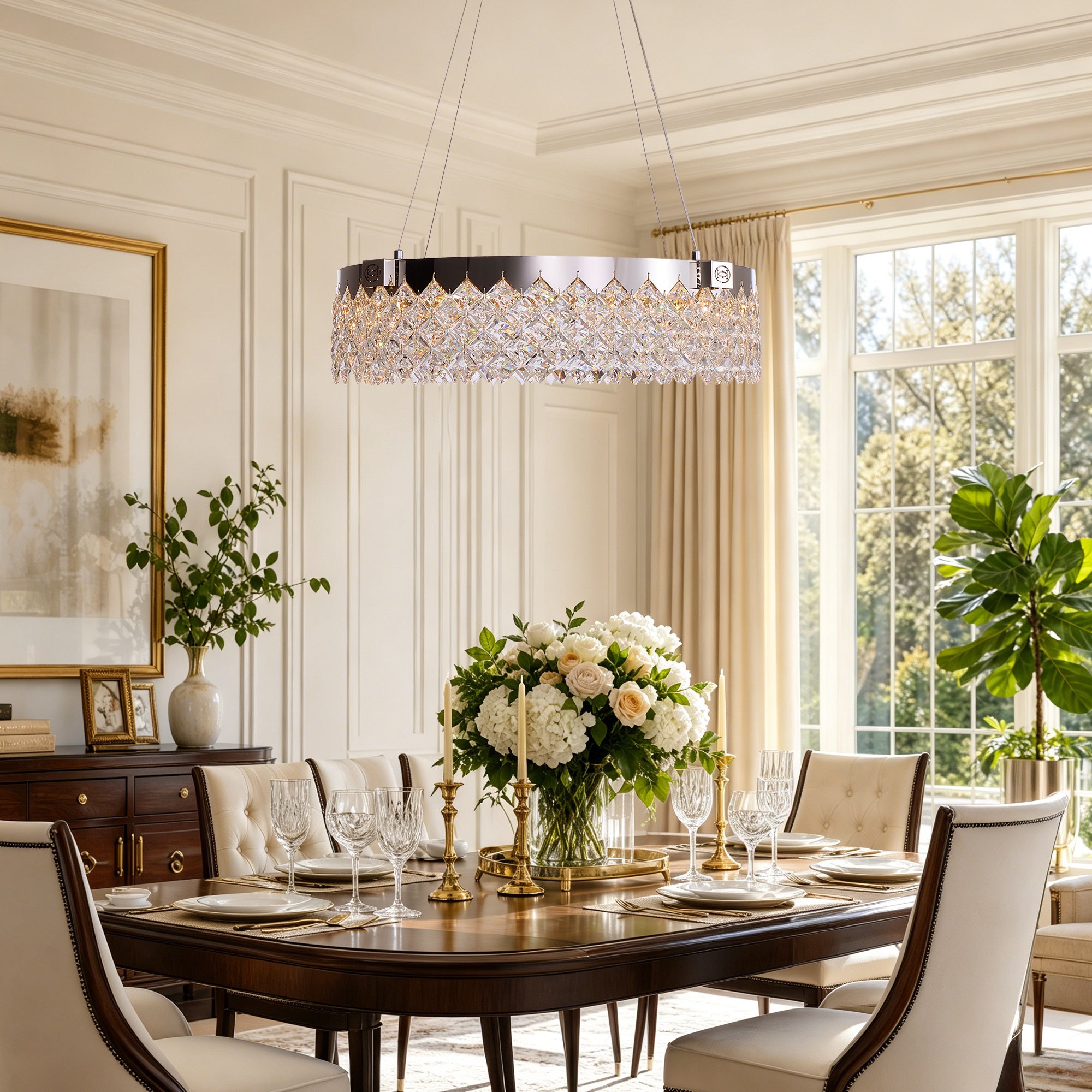 camille-modern-chrome-crystal-ring-cascade-chandelier-dining-room-daily