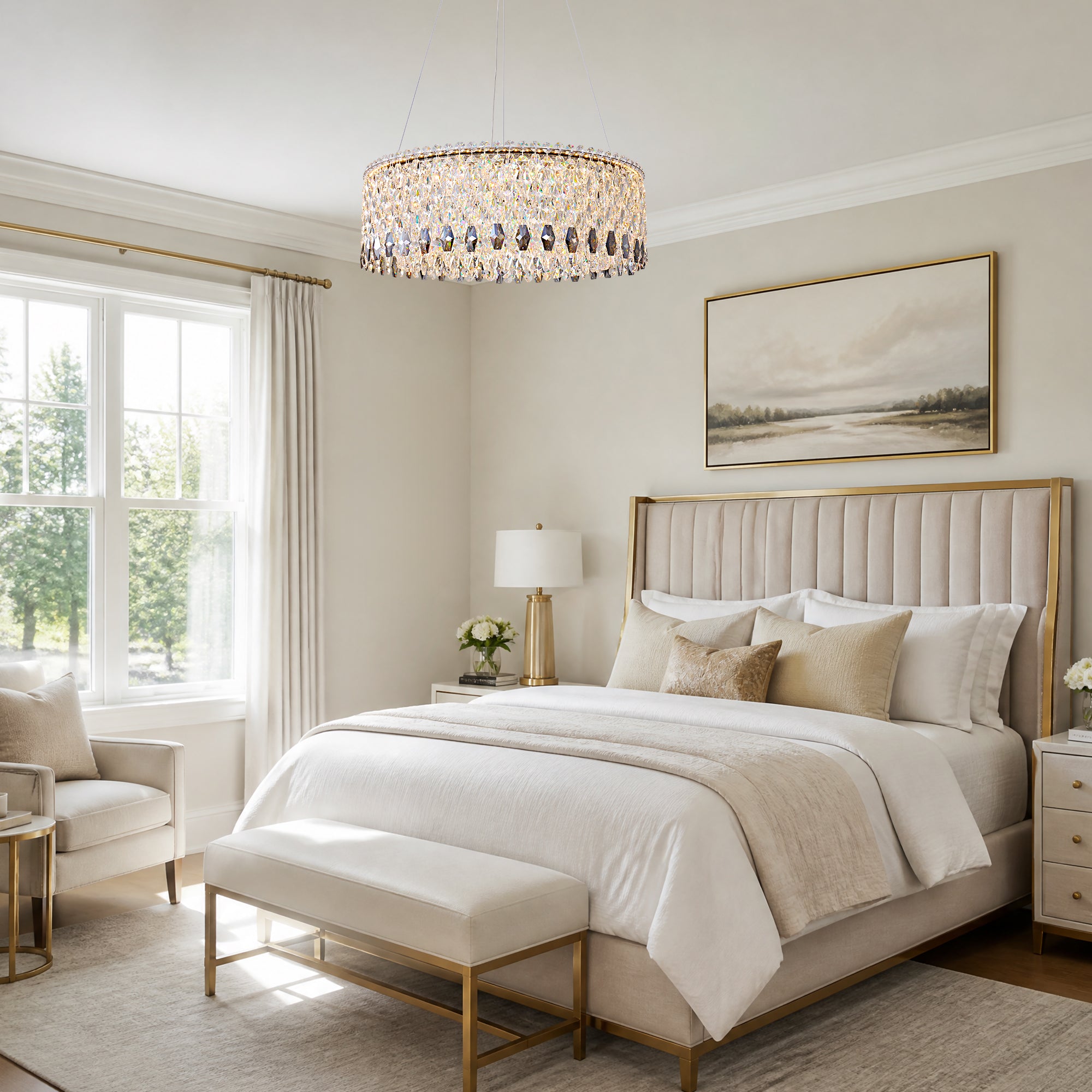 celestara-modern-luxury-gold-k9-crystal-tiered-ring-chandelier-bedroom