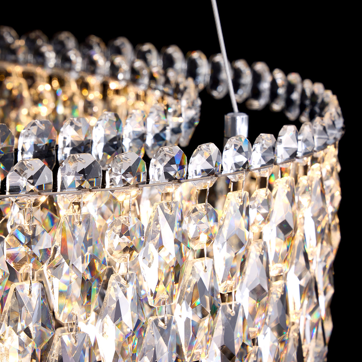 celestara-modern-luxury-gold-k9-crystal-tiered-ring-chandelier-crystal-details