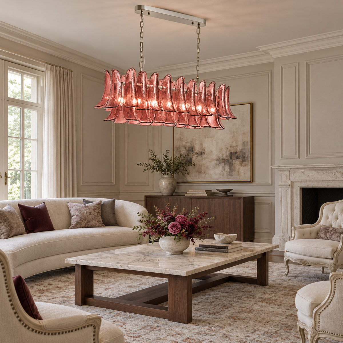 corvessa-modern-artistic-glass-petal-linear-chandelier-living-room-sofary-lighting