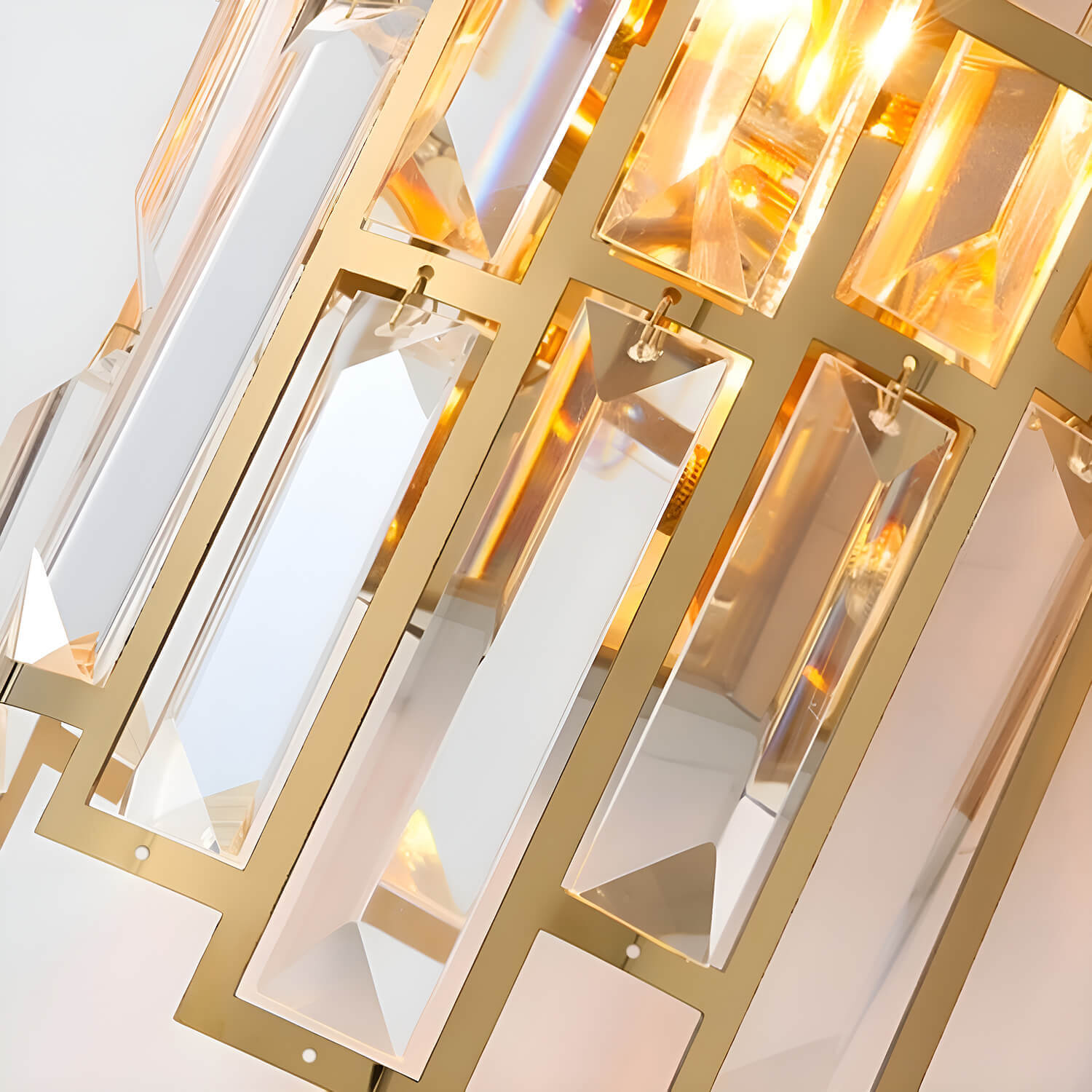 Postmodern Elegant Art Gold Crystal Wall Sconce Lamp for Indoor-detail4 |Sofary Lighting
