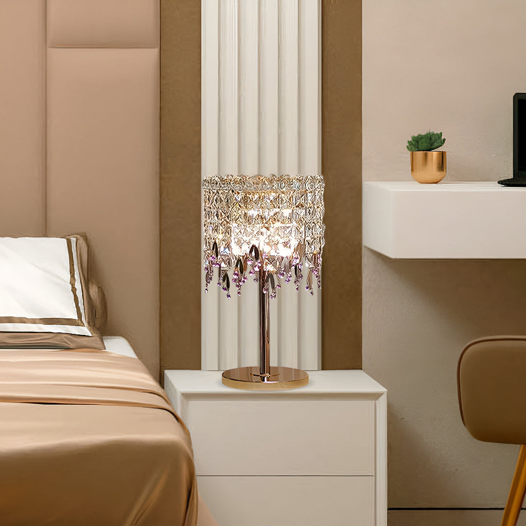 Decorative Modern Living Room Bedroom Creative Crystal Bedside table lamp-bed-room-1 |Sofary