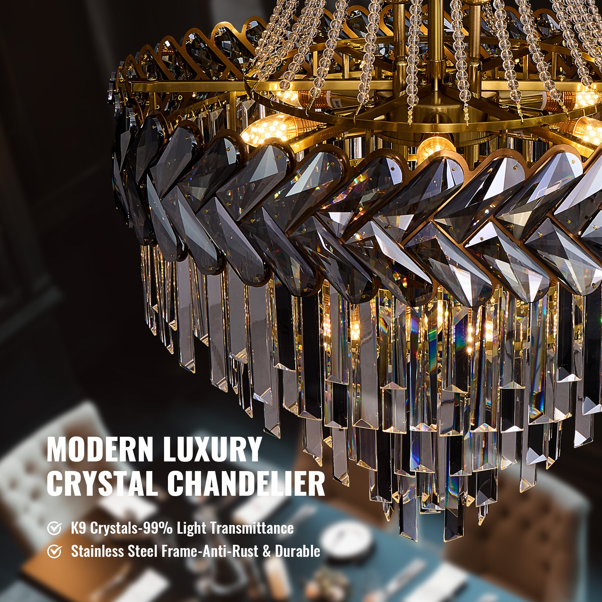 elowen-modern-luxury-black-gold-crystal-tiered-chandelier-K9-crystal
