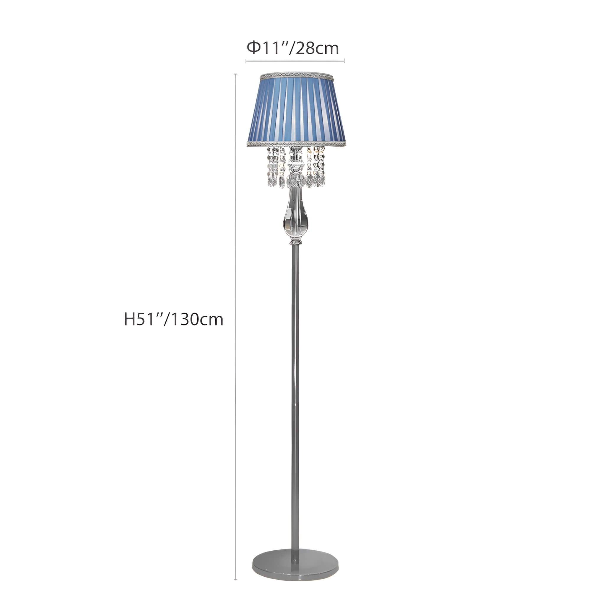 Fashion Crystal Floor Lamp -size |Sofary