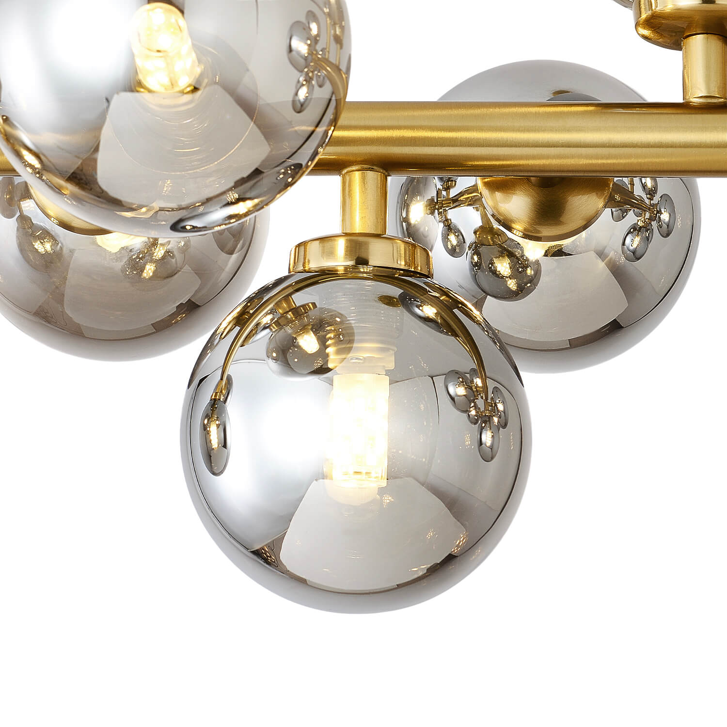 Glass Globes Linear Chandelier- details-1|Sofary