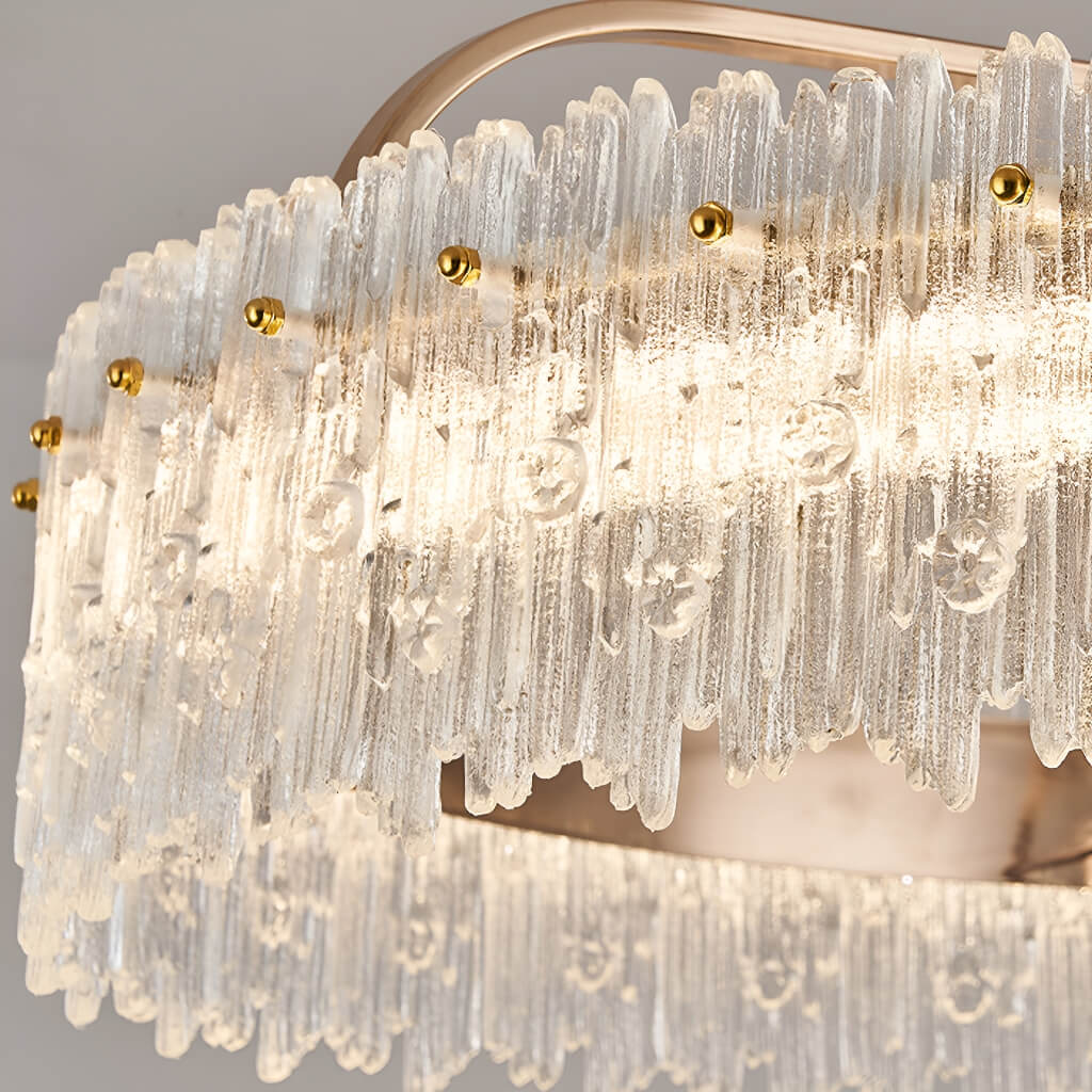 Gold Crystal Oscillating Ceiling Fan Light bedroom details-3 | Sofary Lighting