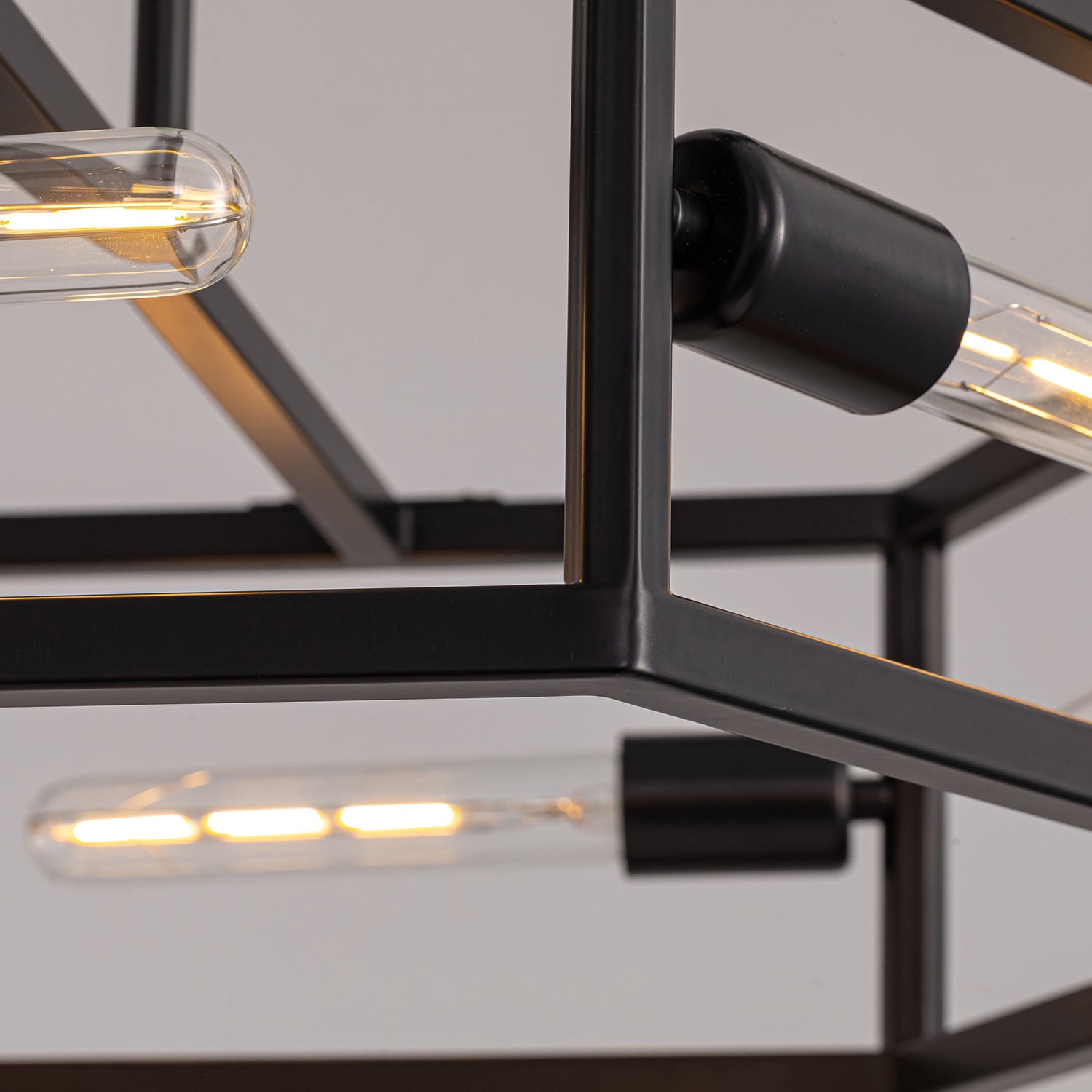 hexagon-industrial-black-lantern-drum-chandelier-ch396-20250606-sofary-lighting