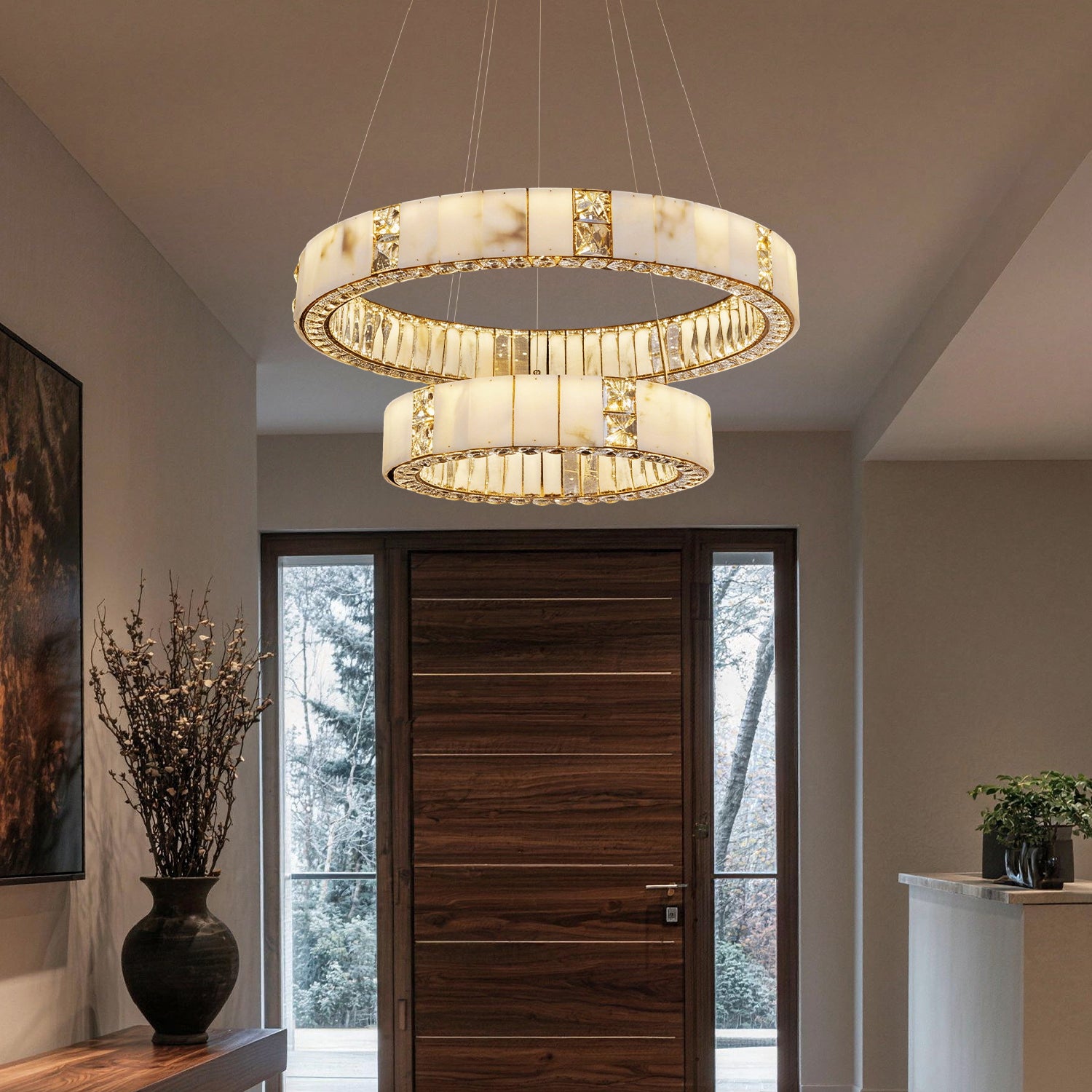 lumaire-2-tier-alabaster-crystal-ring-chandelier-ch508-20260409-sofary-lighting