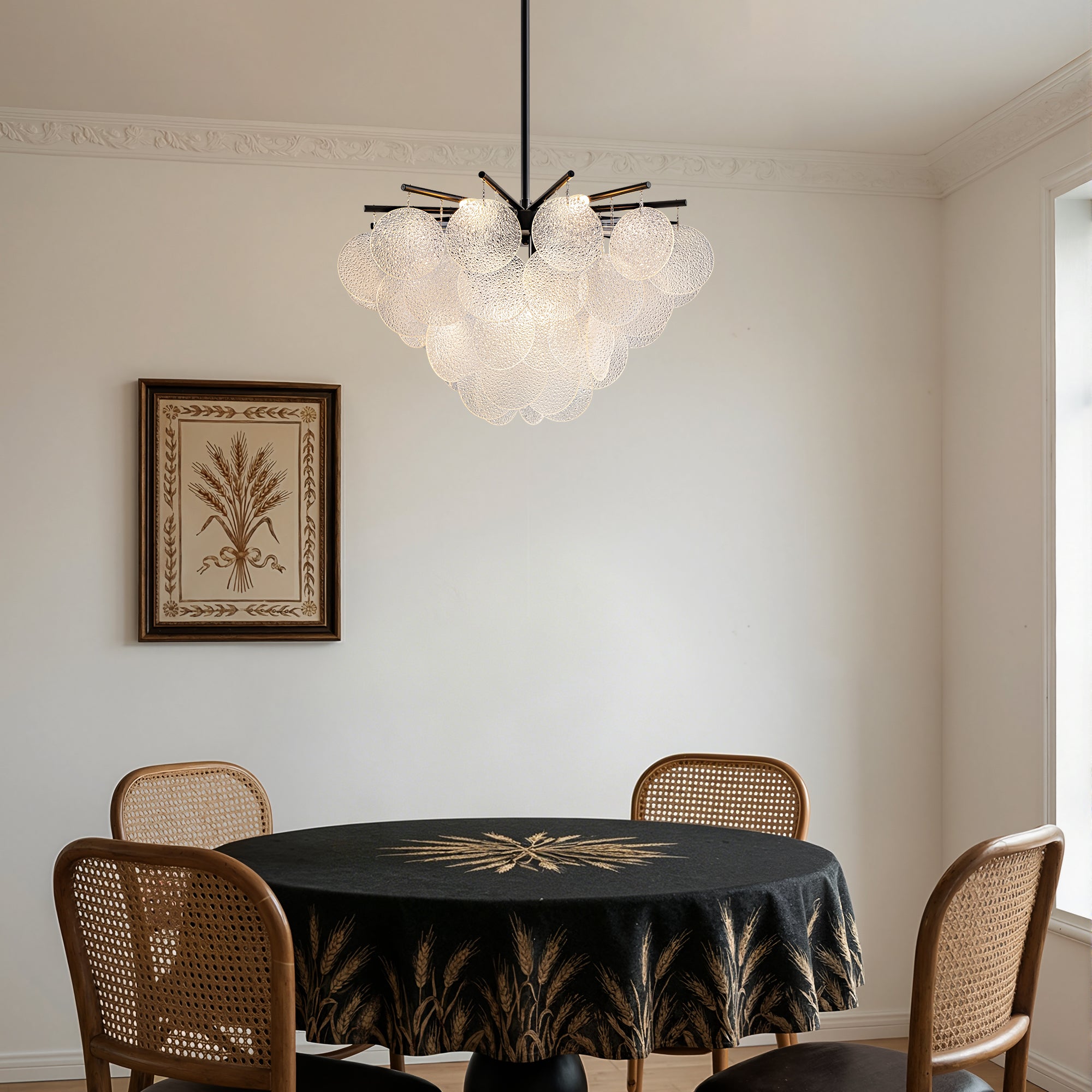 lunavera-modern-glass-textured-fan-shaped-chandelier-dining-room-above-the-table-sofary-lighting