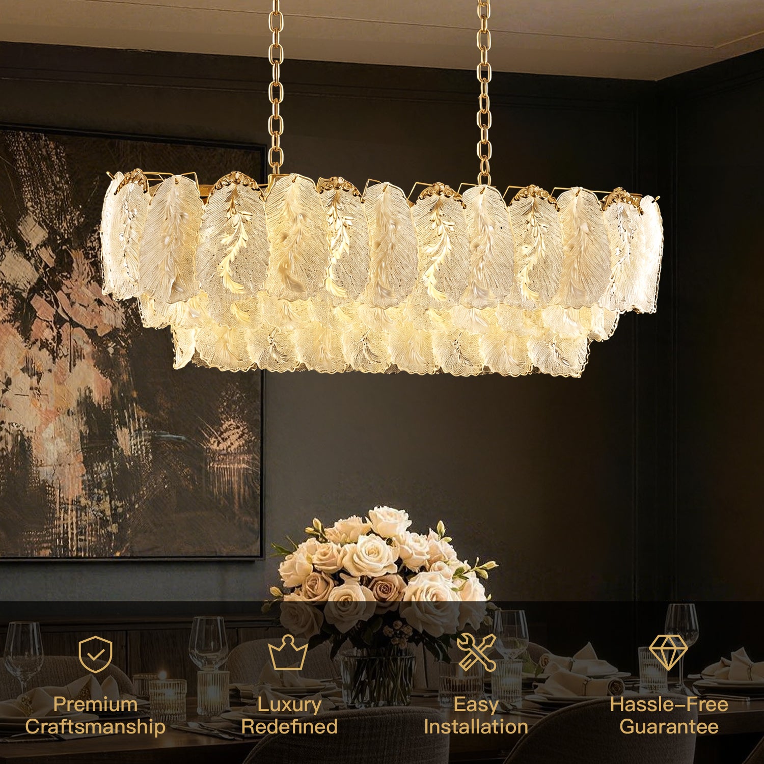 lunevia-modern-luxury-gold-feather-glass-linear-chandelier-feaures-CH546-Sofary-Lighting-20250528