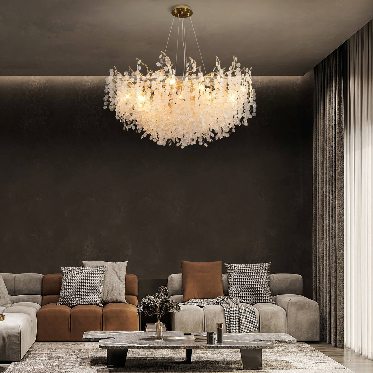 money tree living room French Crystal Chandelier for Living Room | Luxury